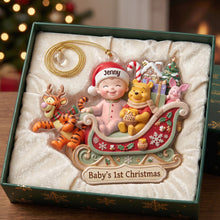 Load image into Gallery viewer, “The Joy of a Child’s First Christmas” - Personalized Baby Acrylic Ornament - Unique Gift for New Parents, Grandparents, or Family
