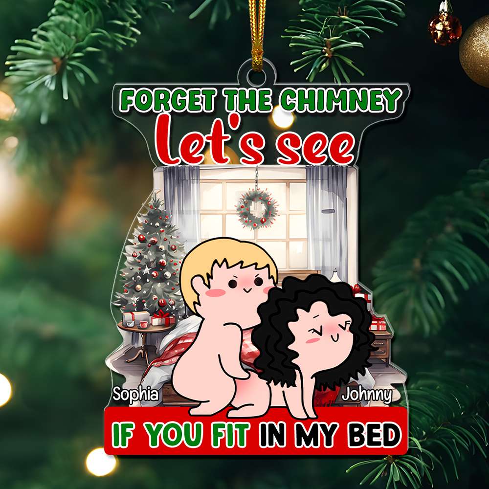 Personalized Fun Couple Christmas Ornament - Unique Holiday Gift & Valentine's Day Gifts Ornament PopCulturePrints