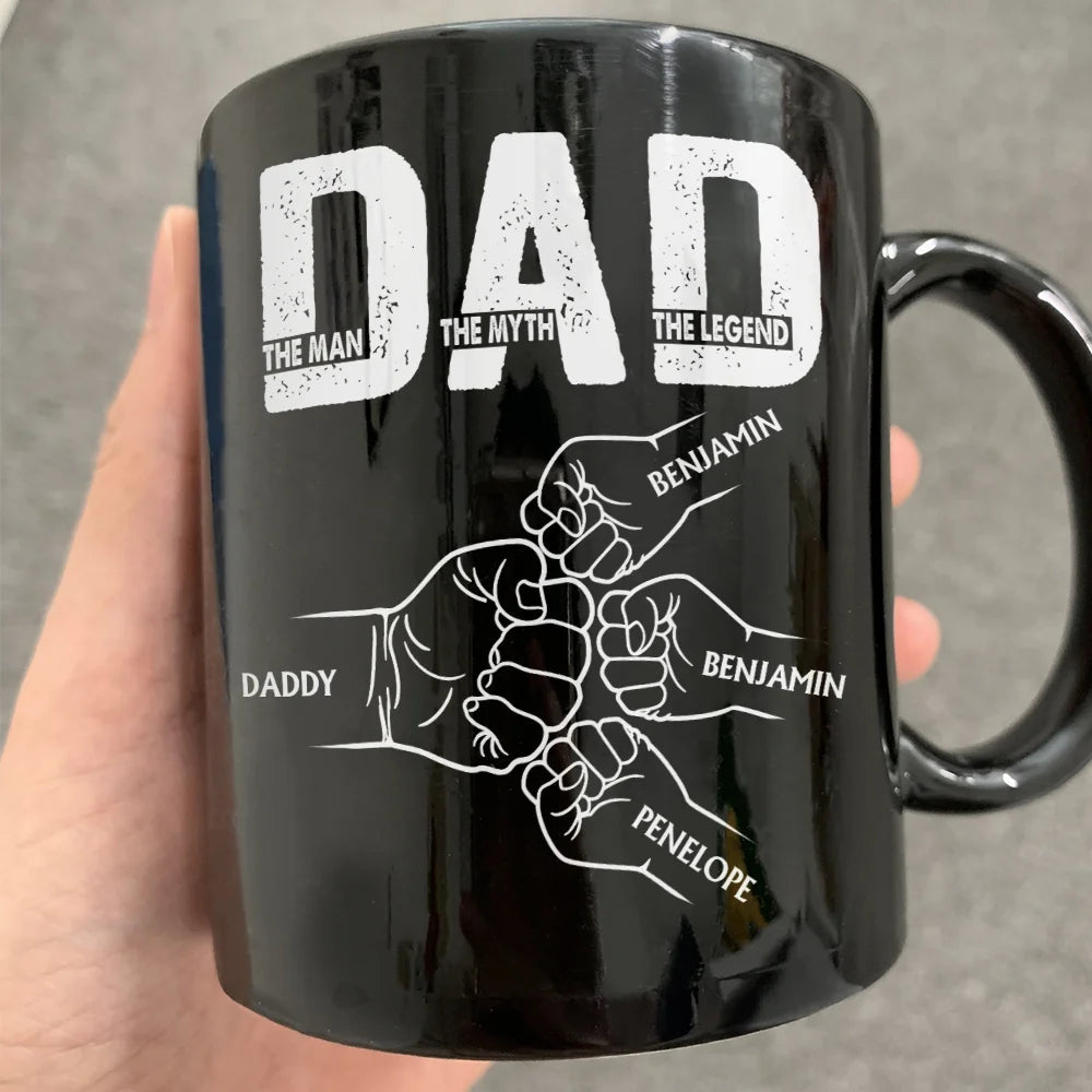 Dad The Man The Myth The Legend - Custom Personalized Mug for Dad and Grandpa Mug PopCulturePrints