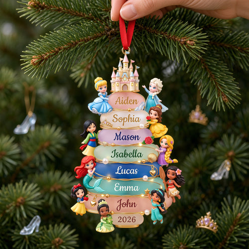 Create Magical Memories with Our Lovely Fairy Tale Princesses Acrylic Ornament - Personalized Christmas Gifts Ornament PopCulturePrints