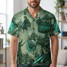 Load image into Gallery viewer, “Embark on a Quest in Style!” – Fantastic Journey Hawaiian Shirt - Personalized Gift for Gamers and Fans Hawaiian Shirts PopCulturePrints
