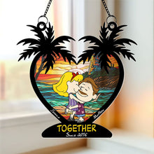 Load image into Gallery viewer, Personalized Couple Cartoon Ornament - Together Since [Year]
