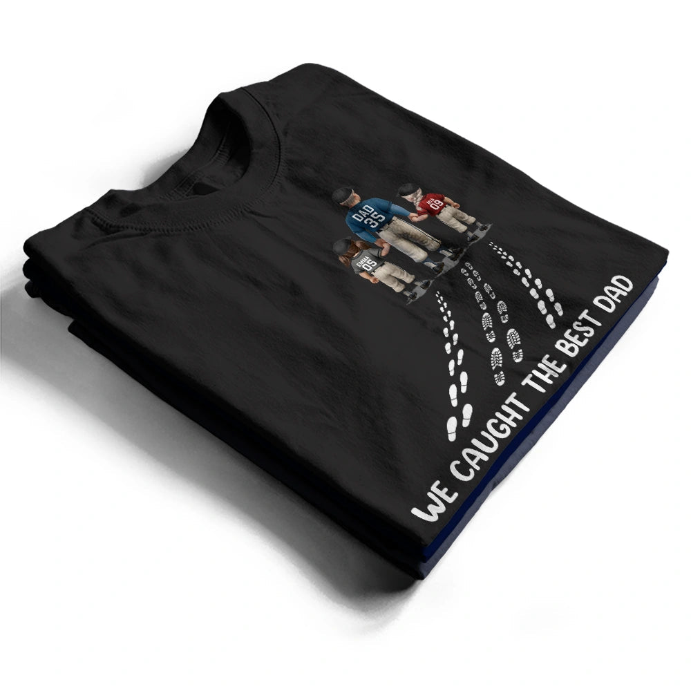 Best Dad Ever - Personalized Baseball T-Shirt T-shirt PopCulturePrints