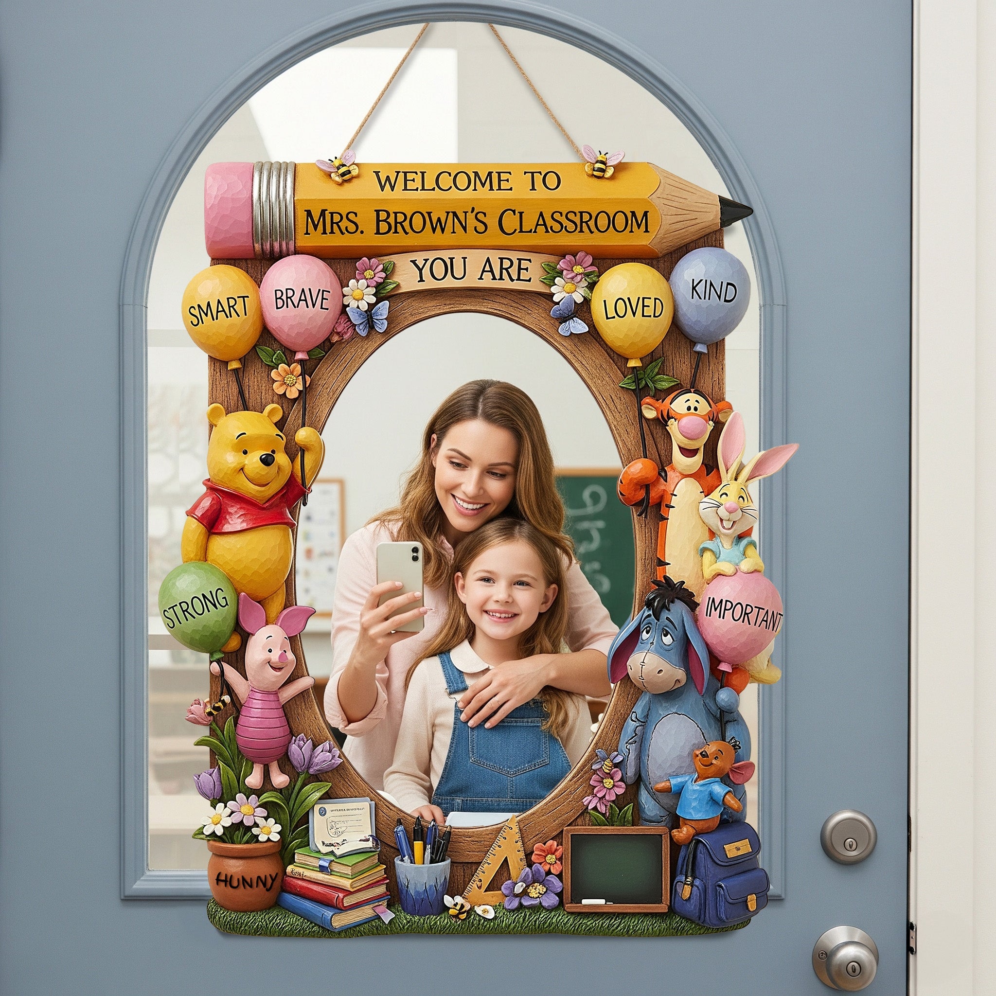 You Are Loved, Smart, and Important - Personalized Positive Affirmation Mirror for Classrooms Mirror PopCulturePrints