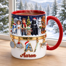 Load image into Gallery viewer, Warriors Merry Xmas In The Universe Accent Mug - Personalized Christmas Gift for Geeks and Fans
