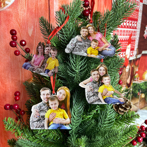 Personalized Family Photo Christmas Ornaments Ornament PopCulturePrints