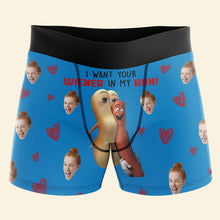 Load image into Gallery viewer, Personalized Funny Boxer Briefs for Men - Hot Dog Love Boxer Briefs PopCulturePrints
