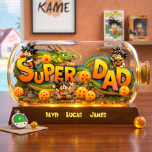 Load image into Gallery viewer, Super Dad Acrylic Plaque - Personalized Gift for Dads, Grandpas, and More Shaped Plaques PopCulturePrints
