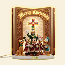 Load image into Gallery viewer, &quot;Celebrate the Season with Joy!&quot; - Christmas Singing Acrylic Light Box, Personalized Gift for Jesus Lovers and Disney Fans Light Box PopCulturePrints
