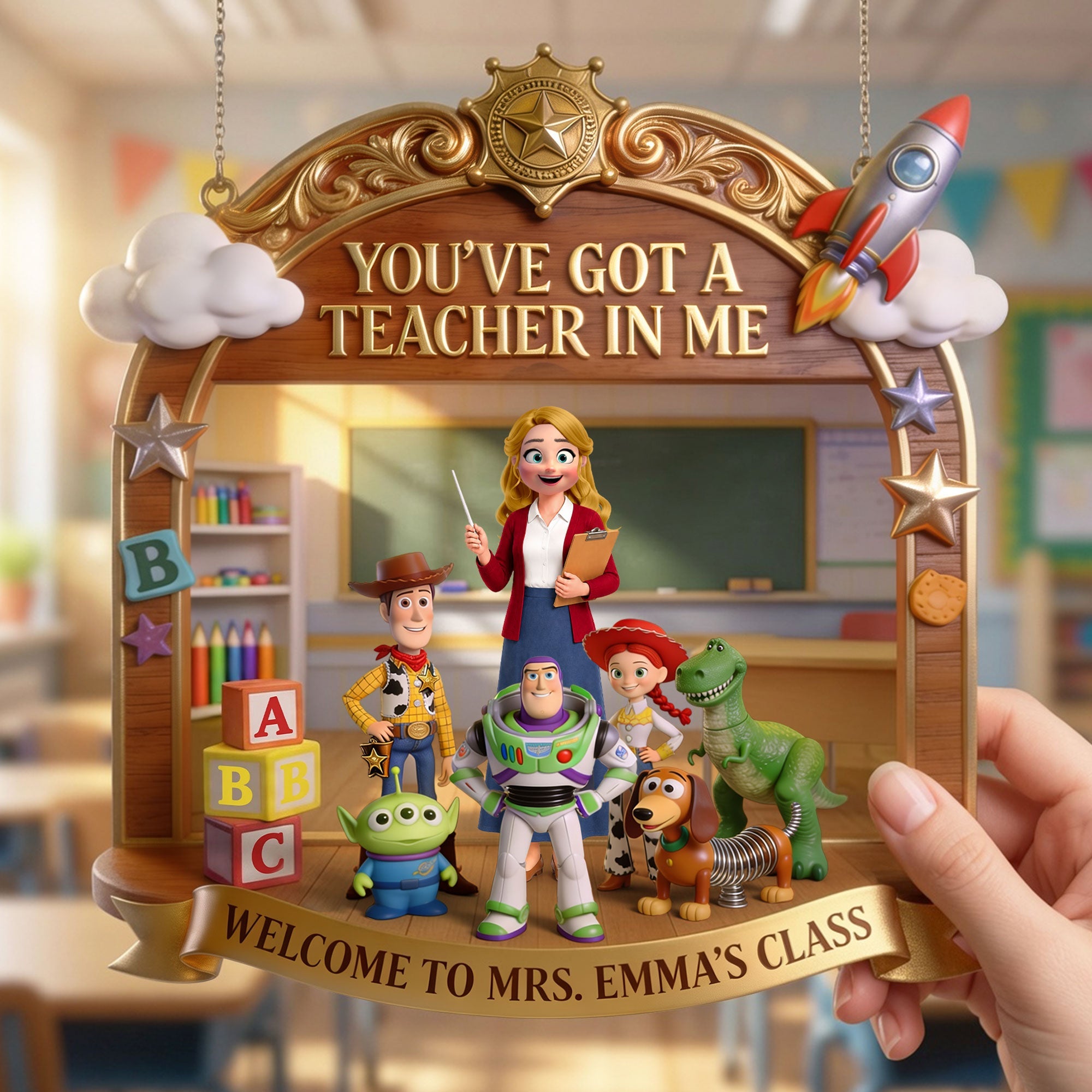 You've Got a Teacher in Me - Welcome Classroom Acrylic Sign - Personalized Gift for Teachers