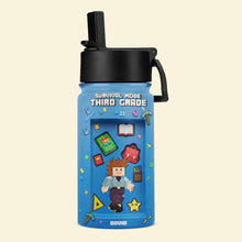 Load image into Gallery viewer, “Stay Hydrated in Style!” - Pixel Style School Survival Kid Tumbler - Personalized Gift for Kids Tumbler Cup PopCulturePrints
