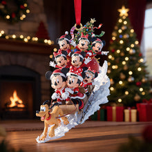Load image into Gallery viewer, “Celebrate Family Joy with Our Jolly Snow Ride Ornament” - Personalized Christmas Gift for Families
