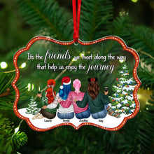 Load image into Gallery viewer, Personalized Friends Christmas Ornament - Cherish the Journey Ornament PopCulturePrints
