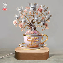 Load image into Gallery viewer, This Mom Runs On Coffee And Magic - Personalized Mouse LED Light Led Night Light PopCulturePrints
