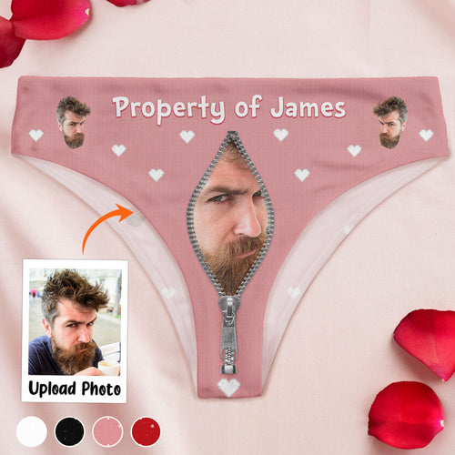 Personalized Property Of Briefs - Unique Anniversary Gift for Her Women's Low-waisted Brief PopCulturePrints