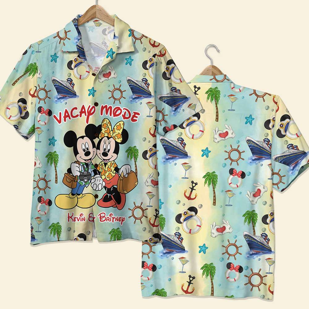 Personalized Hawaiian Shirt for Couples - Vacation Mode Hawaiian Shirts PopCulturePrints