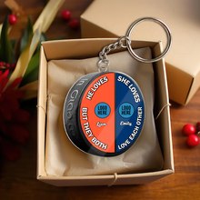 Load image into Gallery viewer, Personalized Ice Hockey Ornament for Couples - Valentine&#39;s Day Gifts - Christmas Gift Ornament PopCulturePrints
