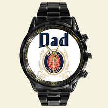 Load image into Gallery viewer, Personalized Dad Watch - Vintage Beer Theme Men&#39;s Watch PopCulturePrints
