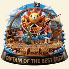 Load image into Gallery viewer, “Captain of the Best Crew” - Personalized Acrylic Plaque - Unique Gift for Dad, Grandpa &amp; Kids Shaped Plaques PopCulturePrints
