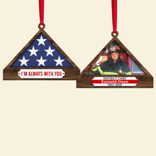 Load image into Gallery viewer, Personalized Firefighter Christmas Memorial Ornament Ornament PopCulturePrints
