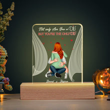 Load image into Gallery viewer, Personalized 'You're The Only DILF' LED Light for Couples Led Night Light PopCulturePrints
