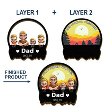 Load image into Gallery viewer, Our Journey Together - Personalized Custom Shaped Car Visor Clip for Dad Car Visor Clip PopCulturePrints
