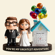 Load image into Gallery viewer, You&#39;re My Greatest Adventure - Couple Wedding Day Acrylic Plaque - Personalized Gifts for Couples Shaped Plaques PopCulturePrints
