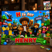 Load image into Gallery viewer, Gaming Adventure Jigsaw Puzzle - Custom Photo Gifts For Kids 02nadt130726 Jigsaw Puzzles PopCulturePrints
