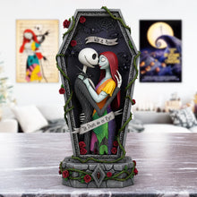 Load image into Gallery viewer, Forever in Spookiness: Customizable Spooky Couple Acrylic Plaque - Perfect Gift for Couples and Halloween Lovers Shaped Plaques PopCulturePrints
