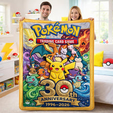 Load image into Gallery viewer, Celebrate 30 Years of Pokémon - Personalized Creature Blanket - Perfect Gift for Fans and Collectors Blanket PopCulturePrints
