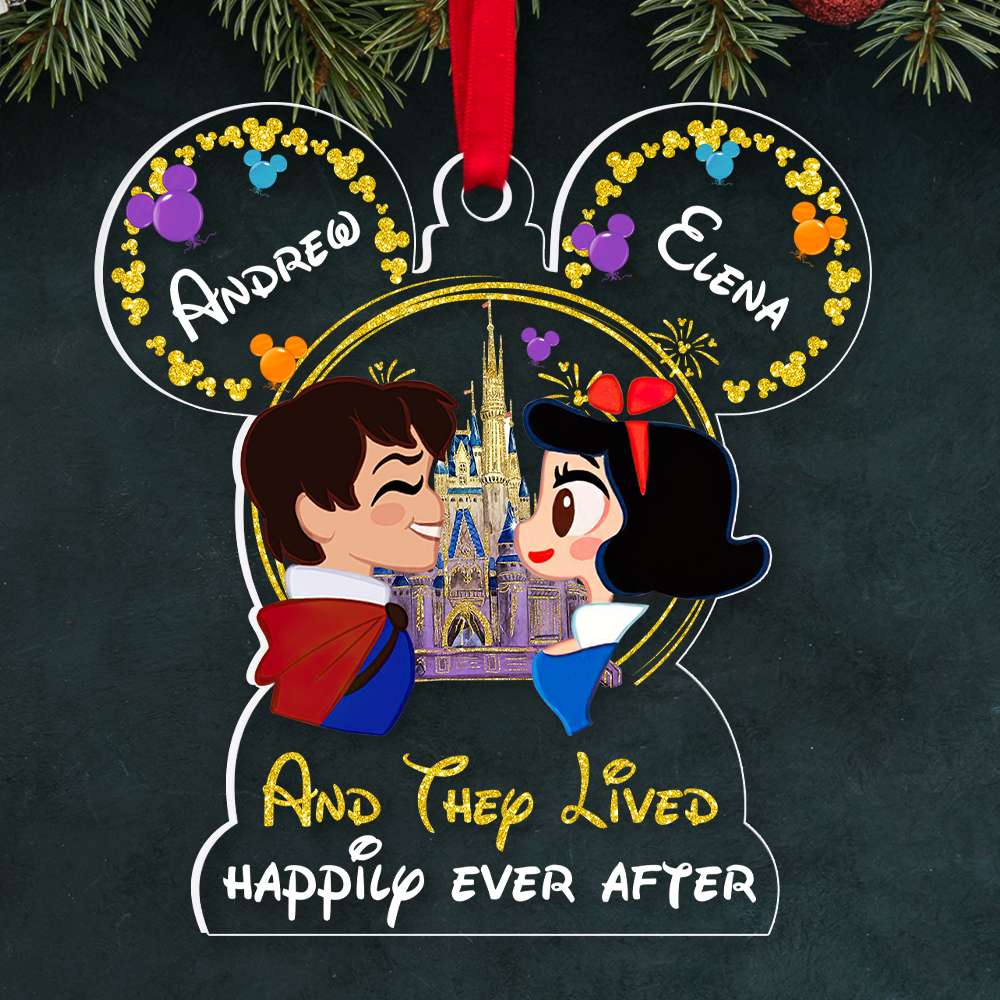 Personalized Fairy Tale Couple Ornament - Happily Ever After | Valentine's Day Gifts Ornament PopCulturePrints