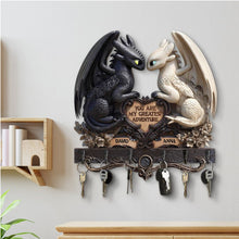 Load image into Gallery viewer, You Are My Greatest Adventure - Personalized Couple Key Hanger Wood Sign PopCulturePrints
