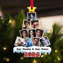 Load image into Gallery viewer, Custom Photo Christmas Ornament for TV Show Fans - 2024 Edition Ornament PopCulturePrints
