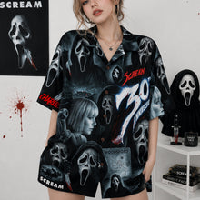 Load image into Gallery viewer, "Celebrate the Scream Culture!" - Scare Holiday Hawaiian Shirt - Personalized Gift for Horror Fans Hawaiian Shirts PopCulturePrints
