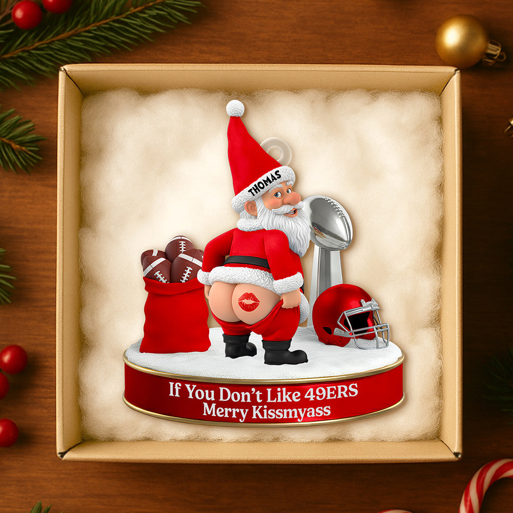 Celebrate Your Team Spirit - Personalized Sport Lover Gnome Ornament Ornament PopCulturePrints