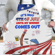 Load image into Gallery viewer, Personalized 4th of July BBQ Apron Aprons PopCulturePrints
