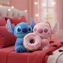 Load image into Gallery viewer, Donut Forget About Love - Adorable Tropical Duo Donut Pillow Pillow PopCulturePrints
