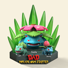 Load image into Gallery viewer, “Dad, You Are Our Starter” - Personalized Monster Dad Plaque - Custom Gifts for Dad, Perfect for Father&#39;s Day, Birthdays &amp; More! Shaped Plaques PopCulturePrints
