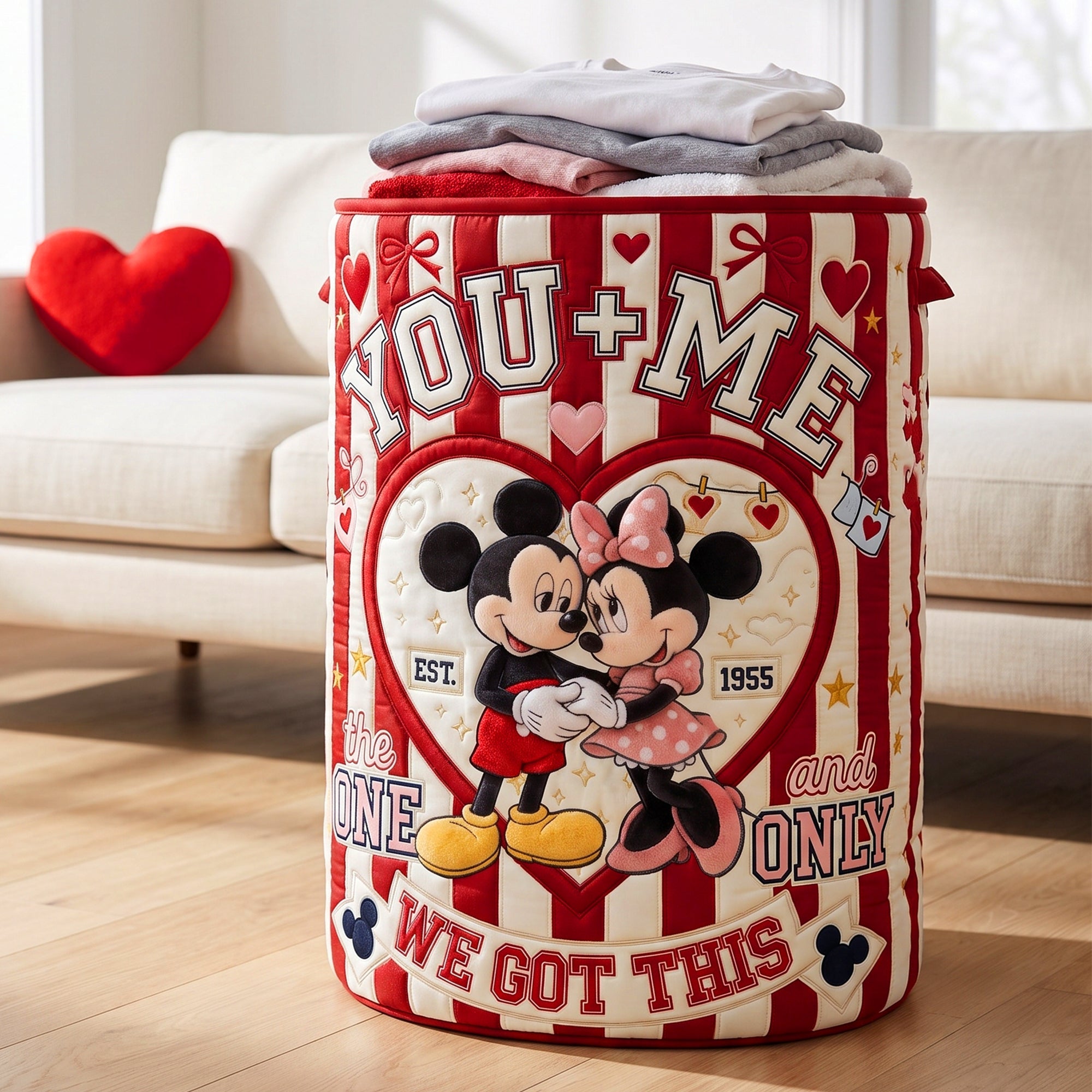 You + Me - Personalized Laundry Basket for Couples