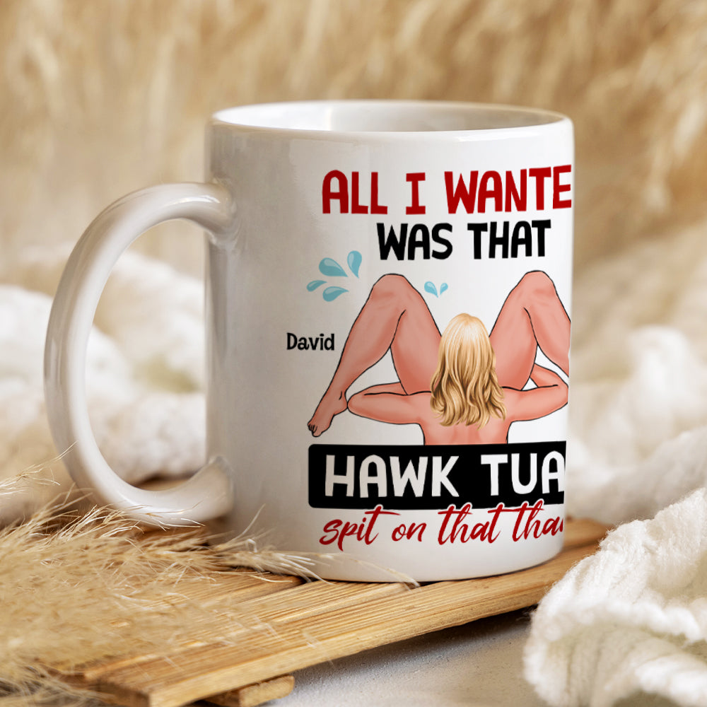 Personalized Naughty Couple White Mug - Custom Names