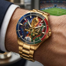 Load image into Gallery viewer, “Time for the Game!” - Global Championship Stainless Steel Men's Watch - Personalized Gift for Sport Lovers

