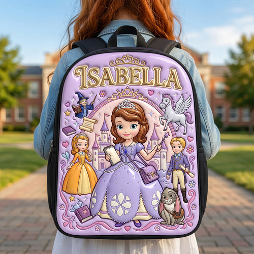 “Every Princess Needs a Royal Bag!” - Little Princess School Bag, Personalized Gift for Kids Backpack PopCulturePrints