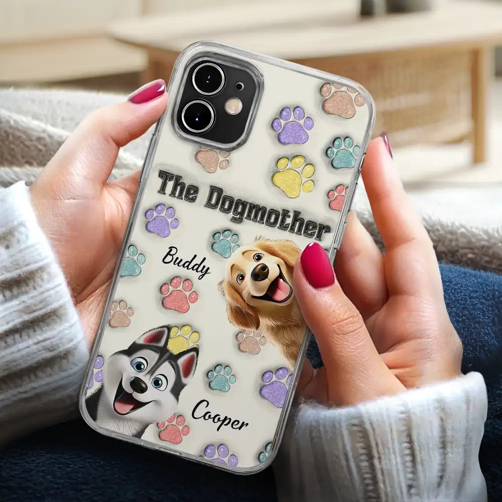 Believe in the Dogmother Love - Personalized Clear Phone Case for Pet Lovers Clear Phone Case PopCulturePrints