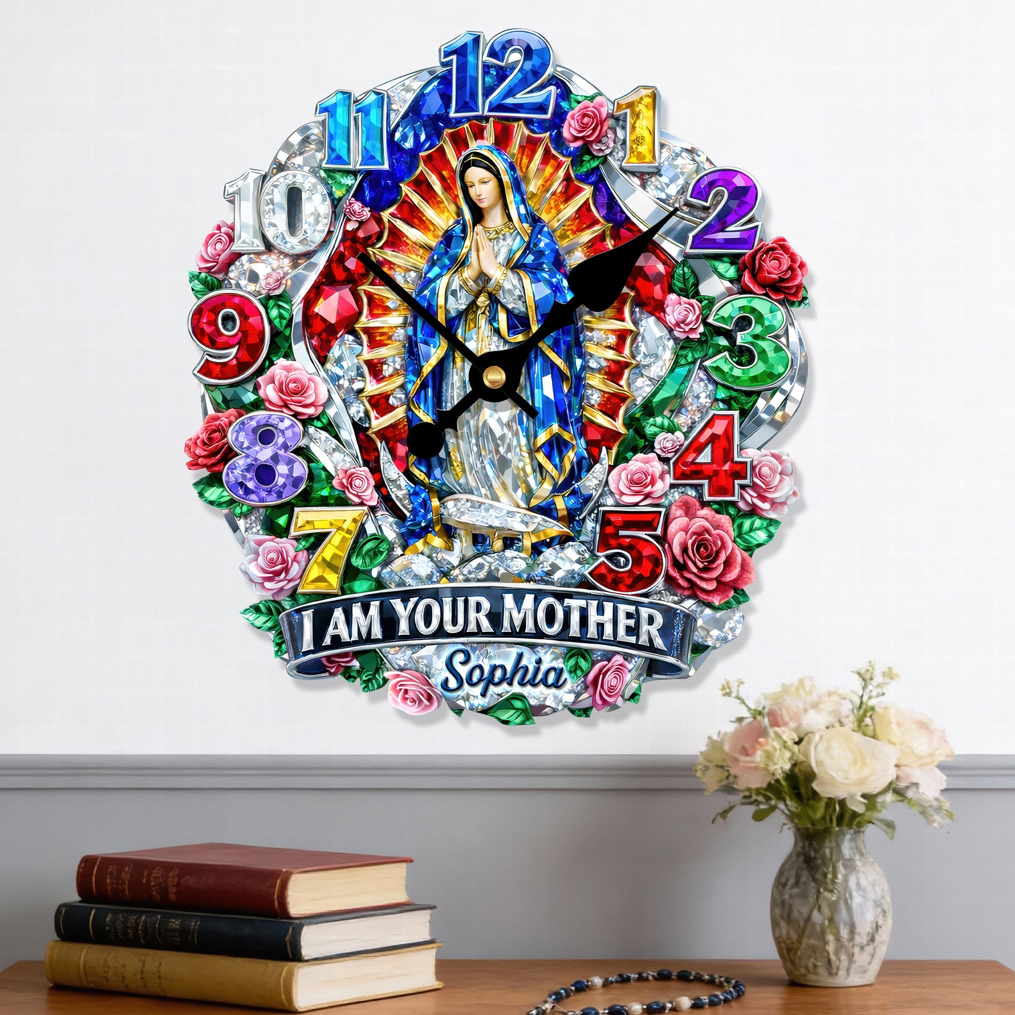 I Am Your Mother Acrylic Clock - Personalized Gifts for Faithful Souls Hanging Wall Clock PopCulturePrints