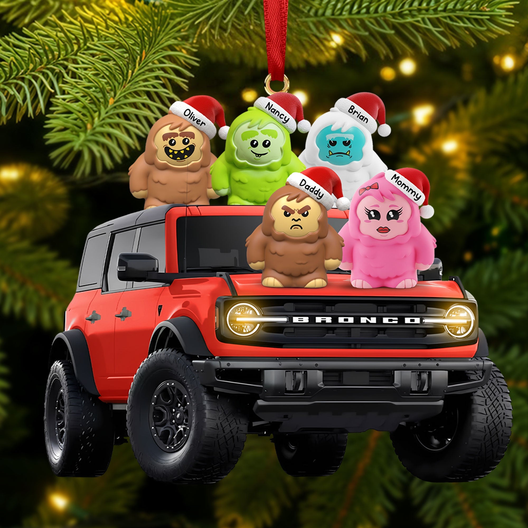 “Adventure Awaits!” Fun Wild Off-road Gang Acrylic Ornament - Personalize Your Gift for Off-road Enthusiasts Ornament PopCulturePrints