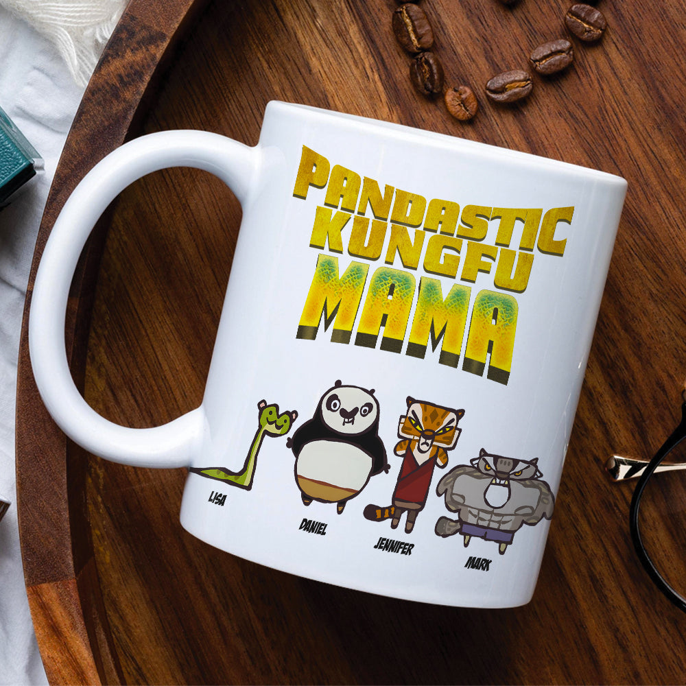 Pandastic Kung Fu Mama Personalized Coffee Mug for Mother's Day Coffee Mug PopCulturePrints