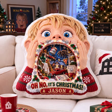 Load image into Gallery viewer, Oh No! It's Christmas Again Pillow - Personalized Gift for Holiday Cheer

