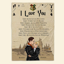 Load image into Gallery viewer, Personalized Wizard Couple Blanket - Magical Love Gift
