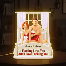 Load image into Gallery viewer, I Fucking Love You - Personalized Playful Couple Light Box Gift Light Box PopCulturePrints
