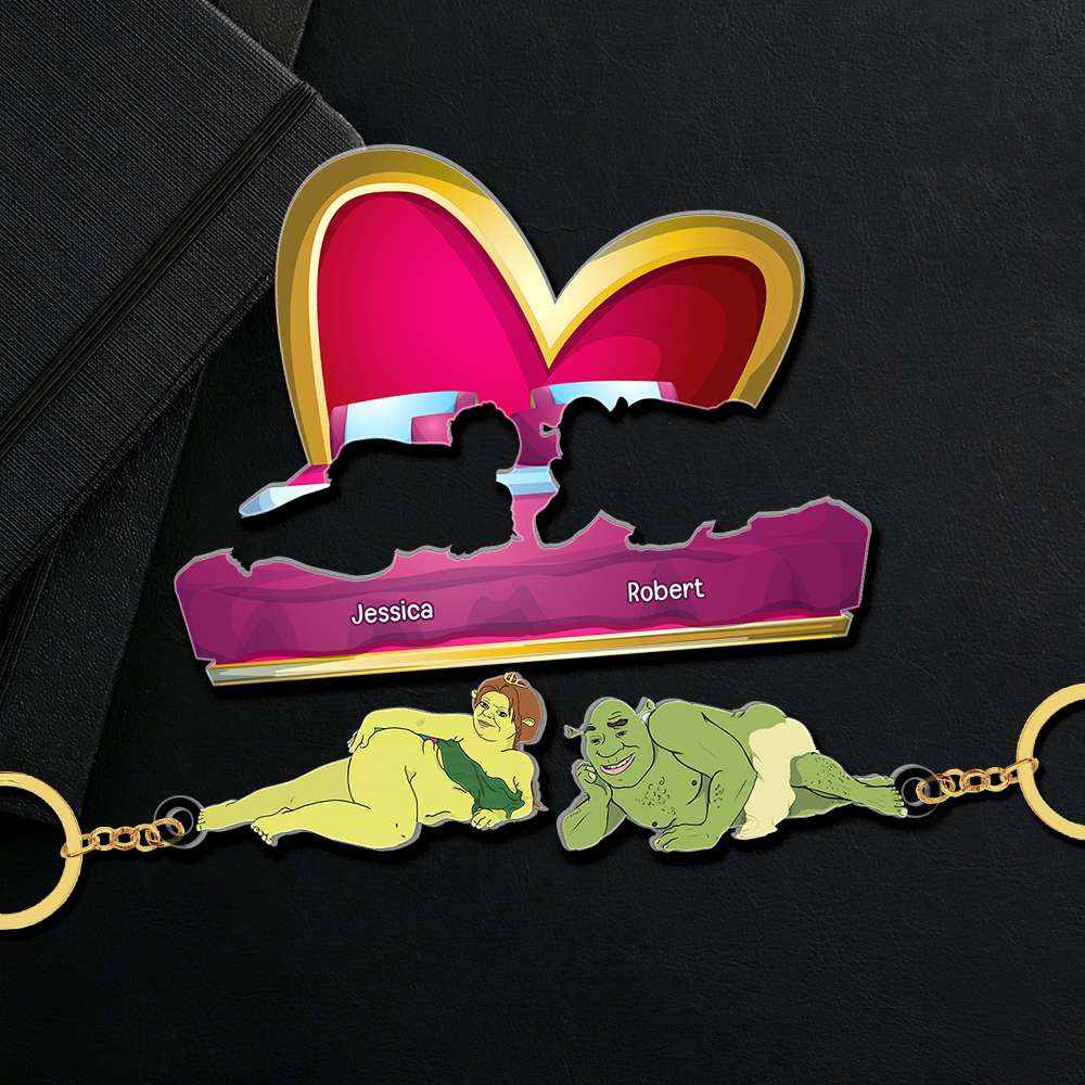 Cheeky Couple Personalized Key Holder - Fun & Unique Valentine's Day Gifts Key Holder PopCulturePrints